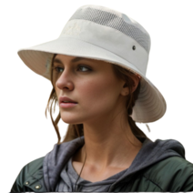 TLC 남여공용 자외선차단 아웃도어 등산모자, 베이지