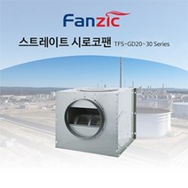 공장 식당 실내공기 정화 공조 닥트 스트레이트 대형 시로코팬 2마력 3마력, TFS-GD25ET
