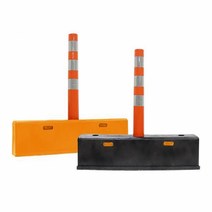 SD 차선규제블럭 봉포함 차단봉 탄력봉 시선유도봉 도로봉 안전봉 도로안전용품 주차봉 금지봉, 노랑