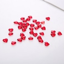 카드보드게임 루미큐브클래식 체스판 카드게임 100pcs 10mm 심장 모양 아크릴 크리스탈 다이아몬드 폰 불규칙한 돌 체스 게임 조각 토큰 보드 게임 액세서리, 빨간색