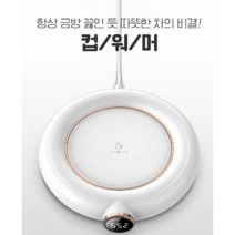 네오투엠 컵워머 머그워머 핫탑 55도 워머기 3단 온도조절 컴팩트한 크기 선물용 USB, 컵워머(그린)
