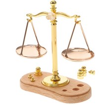 양팔저울 규모 균형 미니 정의 빈티지 무게 저울 미니어처 장식 금속 장난감 어린이 가구 레트로 팬 금세공 집