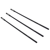 3pcs 플라스틱 플루트 청소 막대 플루트 청소 봉 클라리넷 플루트 청소 스틱, 하나, 검정