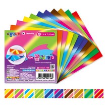 [동화오피스] 종이나라 종이접기 색종이 / 꽃나래 (소) 7.5cm 1팩(80매), 3번