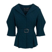 데코 셋업 컬러 카라 주름 블라우스 DCBAB2405W
