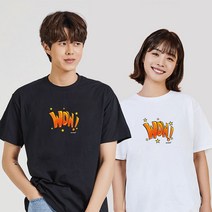 키밍 WOW 기본반팔 딸이랑커플 후드티패션