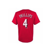 Brandon Phillips 신시내티 레즈 MLB Majestic YOUTH 레드 플레이