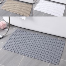 1+1 화장실 미끄럼 방지 매트 욕조매트 샤워부스 매트, 그레이+베이지