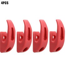 샤오미킥보드 1/2/3/4PCS 스쿠터 프론트 후크 샤오미 Mijia M365 프로 전기 스케이트 보드 스토리지 행거 부품 액세서리, [04] 4PCS Red, 04 4PCS Red