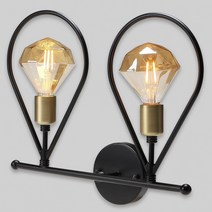 검정색 벽등 물방울2등 골드소켓 카페등 벽면조명 벽led조명 아이방벽등 led 계단벽등 벽부착등 조명벽등