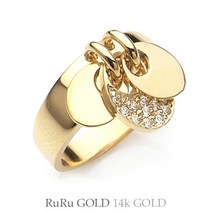 [루루골드] 14K 루루 나스미로 애끼반지 R02-75