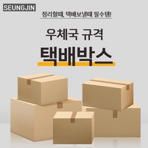승진산업 우체국택배박스 3호상자(340*250*210) 규격박스 무지상자, 5매