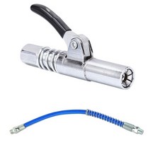 지커플러 구리스니플 스테인레스 스틸 그리스 도구 커플러 전문 범용 빠른 릴리스 고무 링, 호스가 있는 유형 2