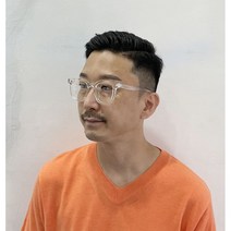 라운지21 남녀공용 사각 프레임 투명 뿔테 안경