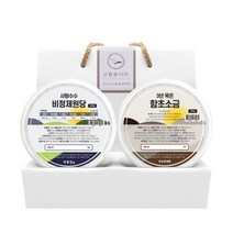참건강마을 단짠세트 원당-소금 2종세트 250g~300g (답례품 선물세트), 원당-구운소금