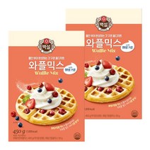 씨제이제일제당 백설 와플믹스 450g x 2개, 단품