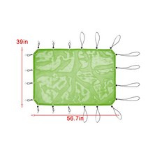 SUV루프박스 270도어닝 QM6루프탑텐트JIDIXIAN-자동차 지붕 상단 차양 커버 UV 자외선 차단 단열 네트 포드, 12 Light green  B