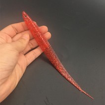 빅 베이트 루어 일본 빅게임 소프트 바다 낚시 anuila Lure Shad Bait 수영 장어 루어 헤어테일 미끼 바닷, 02 red_02 20cm