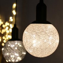 캔디 코튼볼 당기는 전구 LED 무선 걸이식 캠핑무드등, 상세페이지 참조, 상세페이지 참조