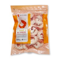 [오대양씨푸드] 자연산 붉은 칵테일새우 600g 아르헨티나산 냉동 손질 새우 요리