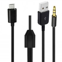 호환 투인원 마이크로 USB 안드로이드 인터페이스 블루투스 스피커 케이블 충전 블랙 화이트 3.5mm, [01] 1M, [02] 1