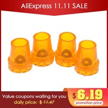 네발 노인 의료용 지팡이 목발 패드 고무 헤비 듀티 페룰 엔드 하단 22mm 미끄럼 방지 안정적인 충격 흡, 한개옵션0