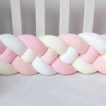 1M/2.2M/3M 아기 범퍼 유아용 침대 범퍼 신생아 매듭 꼰 범퍼 베개 쿠션 침구 세트 범퍼 룸 장식, 1M(39inch), C22