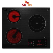 SK매직 빌트인 3구 하이브리드 ERA-BTH30M/IH1+HL2, ERA-BTH30(빌트인)