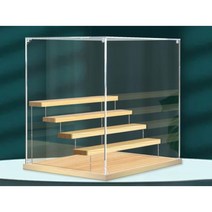 4열 피규어 아크릴 케이스 디스플레이 투명 장식장 진열장, 파노라마 스토리지 박스, [확대] 2열 사다리 3층