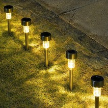 태양광 충전 정원 조명 기본형(주황색), 단품, 주백색