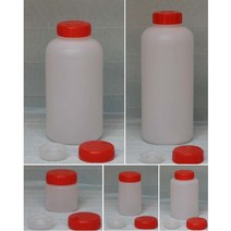샘플병 소분통 PE 플라스틱 중구 50 100 250 500ml 1L 리터, 1L (빨강캡)