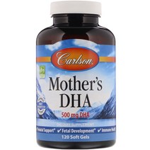 Carlson Labs Mothers DHA 500mg 소프트젤 120정