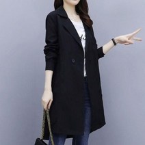 나래가 여자 트렌치 코트 빅사이즈 무지 정장 아우터 pfd58