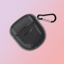 GRAYCO BOSE QC 이어버드 2 슬림핏 케이스 + 카라비너 세트, 투명(케이스)
