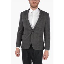 Corneliani CC COLLECTION UNLINED GLEN 체크 블레이져 위드 패치 포켓 84YAV0 9820154 013