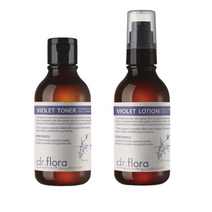 닥터플로라 라벤더 꽃물 바이올렛 토너 100ml + 로션 100ml 세트, 2세트