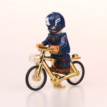 POGO 자전거와 스쿠터 레고호환블록, 크롬 골드 자전거