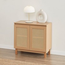 모던하우스분당점 코지 라탄수납-2도어형 W800, 내추럴