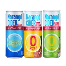 나랑드사이다 245ML 캔(플레인 파인 그린애플) 30입 1박스, 파인245ml30캔