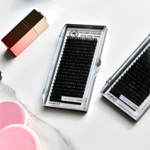 미앤비즈 벨벳 [20줄] 전문가용 속눈썹 연장 재료, 1개, C컬0.20/10mm