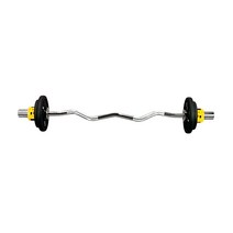 헬스프라자 슈페리어 중량컬바세트 이지바 우레탄 중량원판 바벨컬 15kg 세트, 락조마구리 화이트+추가 중량원판 2.5kg*2개