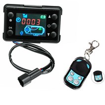 무시동히터부속품 범용 12V/24V LCD 모니터 스위치 + 원격 제어 액세서리 자동차 트랙 디젤 에어 히터 주차 히터 컨트롤러 키트, RemoteandLCDMonit, 하나