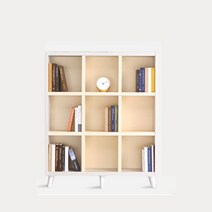 [천삼백케이] [스마트가구] 비너스 1200 9칸 책장, 진연그레이