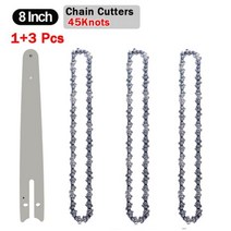 미니 하프 4 6 인치 8 전기 톱 가이드 바 체인 세트 14 'P 우드 커터 전동 공구 교체 예비, 8 Inch 4PCS