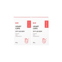 본아페티 하트캡스 강아지 심장 영양제 오메가3 반려견 강아지 애견 노견 60정 2개, 하트캡스 2개 120캡슐