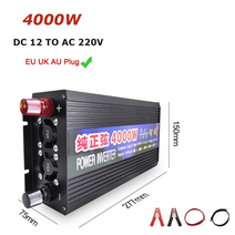 태양광인버터 자동차인버터 캠핑변압기 12v 220v 순수 사인파 가정용 50hz 전원 전압 변환기 12v to 220v 5000w 4000w 3000w 2000w 1000w, 4000w 50헤르츠 220v