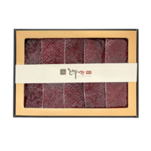 칸육포 촉촉통통 수제 쇠고기 육포 선물세트 + 쇼핑백, 7세트, 300g