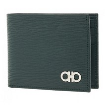 [살바토레 페라가모] [명품]페라가모 더블 간치니 남성 반지갑 66 A064 GREEN 0