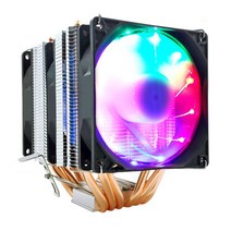 CPU쿨러 눈사람 6 히트 파이프 4 핀 pwm rgb pc 조용한 인텔 lga 775, 협력사, 3 팬 4 핀 PWM, 1-LGA2011-x79-x99-e5
