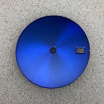 저스트포 NH35/NH36/ 4R/ 7S 용 날짜 창 28.5mm 썬 레이 다이얼 플레이트 3/3/8/4 o39clock 케이스 빈 구리 시계, [19] Blue Single Calendar